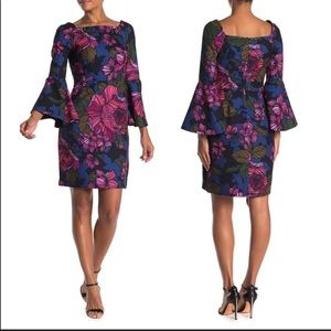 Trina Turk Miley Bell Sleeve Flora Dress SZ 12 NWT